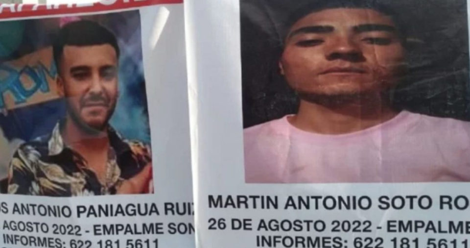 Sonora Hallan Los Cuerpos De Martín Y José Antonio Jóvenes Desaparecidos En Empalme Portal 9425