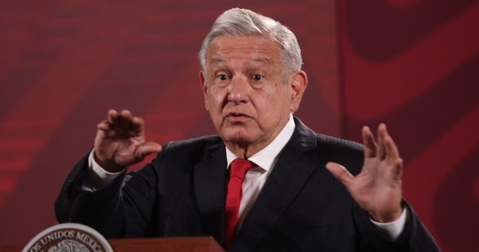 Andrés Manuel López Obrador, Presidente de México, durante la conferencia matutina en Palacio Nacional.