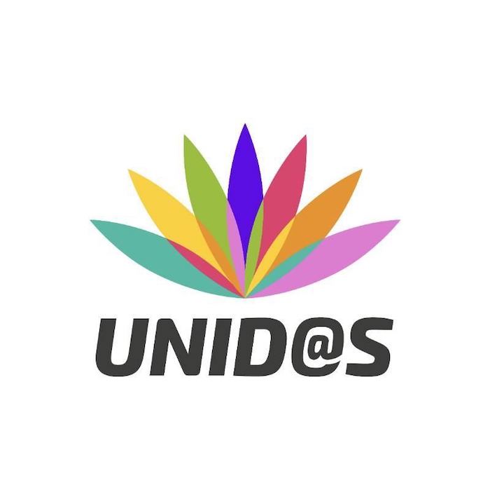 Los creadores de la alianza Va por México, vinculados al sector patronal del país, anunciaron el lanzamiento, el próximo martes, de un nuevo bloque opositor al que llamarán “Unid@s”, el cual estará representado por este logo.