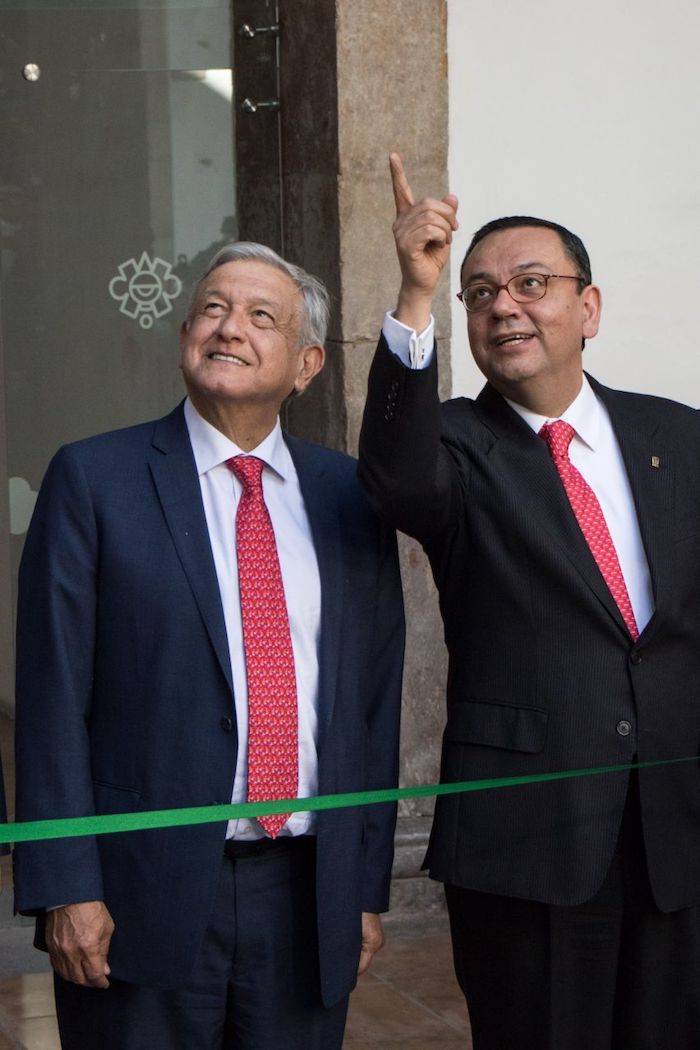 AMLO y el ahora Senador Germán Martínez.