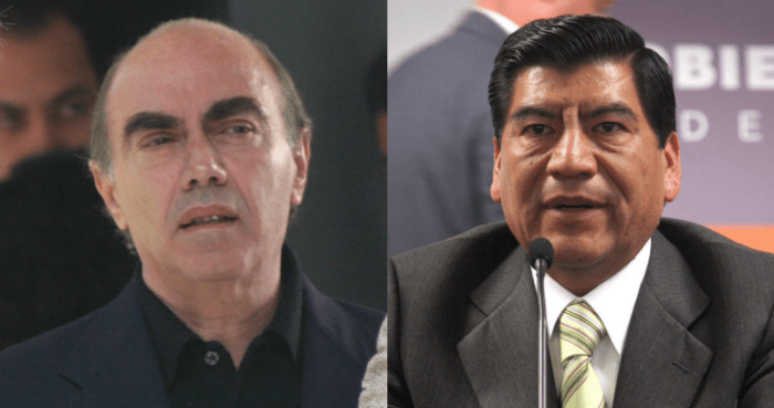 El empresario conocido como “El Rey de la Mezclilla”, Kamel Nacif, y Mario Marín Torres, exgobernador de Puebla.