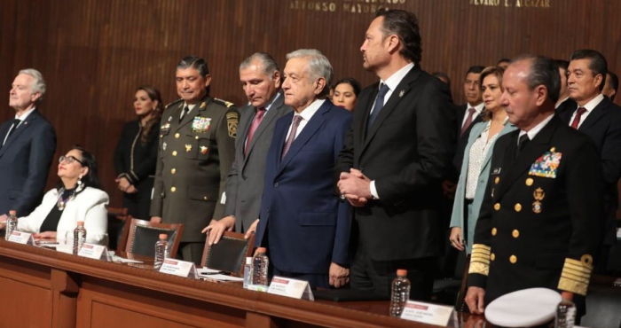 La Ministra presidenta Norma Piña y el Presidente Andrés Manuel López Obrador.