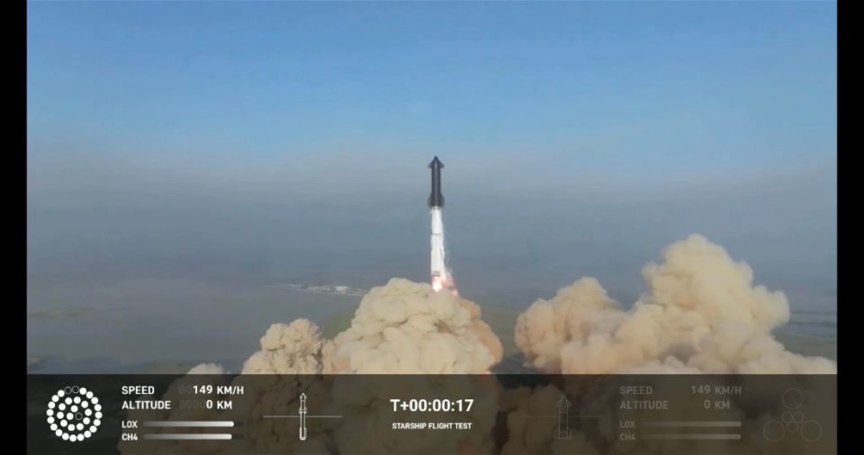 El cohete Super Heavy con la nave Starship de SpaceX explotó a los cuatro minutos de su lanzamiento este 20 de abril, en el primer intento de vuelo integrado del sistema alrededor de la Tierra.